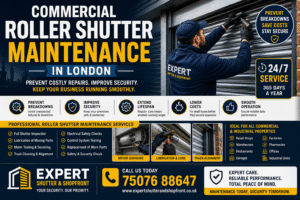 Commercial Roller Shutter Maintenance in London – Prevent Costly Repairs & Improve Security