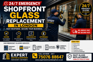24/7 Emergency Shopfront Glass Replacement in London | Fast Commercial Glazing